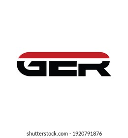 GER Letter Logo Design Vector .