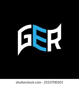 GER logo design, GER simple and modern logo. GER luxurious alphabet design  