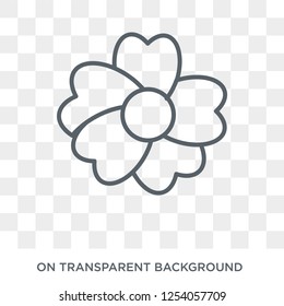 Geranium icon. Trendy flat vector Geranium icon on transparent background from nature collection. High quality filled Geranium symbol use for web and mobile