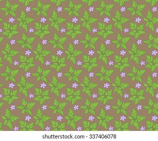 Geranium pattern / Seamless vector background of floral elements. 
