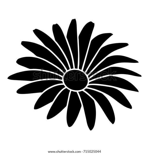 Gerber Flower Icon Simple Illustration Gerber Stock Vector (Royalty ...