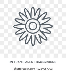 Gerbera icon. Trendy flat vector Gerbera icon on transparent background from nature collection. High quality filled Gerbera symbol use for web and mobile