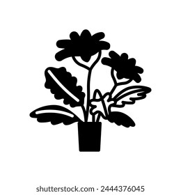 Gerbera icon in vector. Logotype