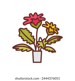 Gerbera icon in vector. Logotype