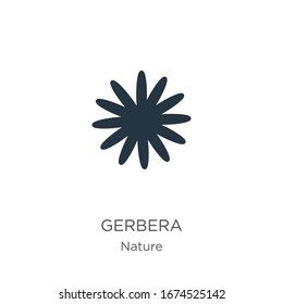 Gerbera icon vector. Trendy flat gerbera icon from nature collection isolated on white background. Vector illustration can be used for web and mobile graphic design, logo, eps10