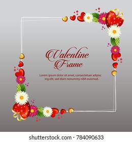 gerbera valentine frame