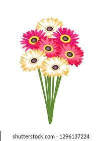 Gerberas flowers bouquet