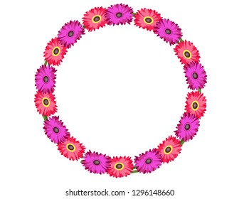 Gerberas flowers frame