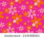 gerbers flowers pattern decorative backgroound