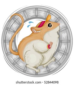 Gerbil running - Vector