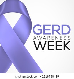 GERD Awareness week (Gastroesophageal reflux disease) is observed every year in November. Vector illustration