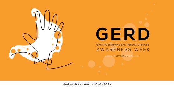 GERD awareness week (Gastroesophageal reflux disease), held on November.