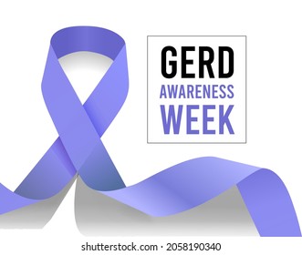 GERD Awareness Week. Vector Illustration On White Background