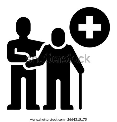 Geriatrics Icon Element For Design