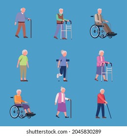 geriatrics nine old persons characters