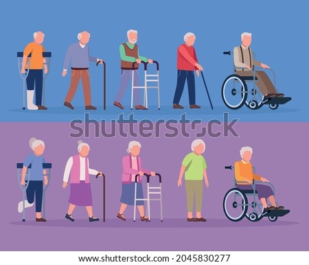 geriatrics ten old persons characters