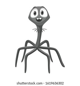 Germ of bacteria vector icon.Cartoon vector icon isolated on white background germ of bacteria.