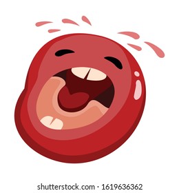 Germ of bacteria vector icon.Cartoon vector icon isolated on white background germ of bacteria.
