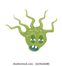 Germ of bacteria vector icon.Cartoon vector icon isolated on white background germ of bacteria.