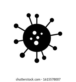 germ icon black vector sign
