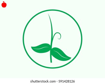 germ, icon, vector illustration eps10