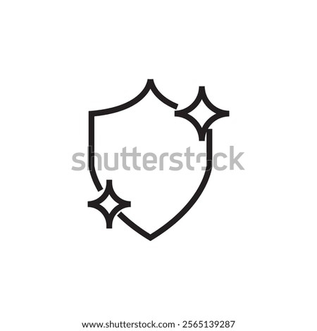 germ protection icon outline vector eps