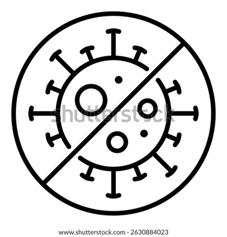 Germ protection sign, representing kill germs, eliminate bacteria and germ killing, widely use on hygiene and cleaning industry 