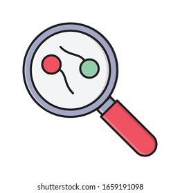 icono de color plano del vector de gérmenes 
