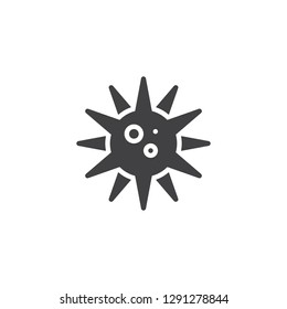 Germ virus infection vector icon. filled flat sign for mobile concept and web design. Bacteria, microbe simple solid icon. Symbol, logo illustration. Pixel perfect vector graphics