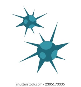 Germ virus vector illustration. Wuhan virus infection icon.
