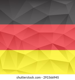 german abstract background consisting of triangles