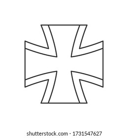 German air force roundel. Military symbol. Vector Illustration