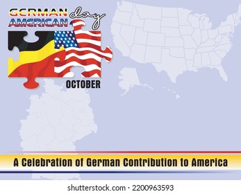 German American Day Background Copy Space