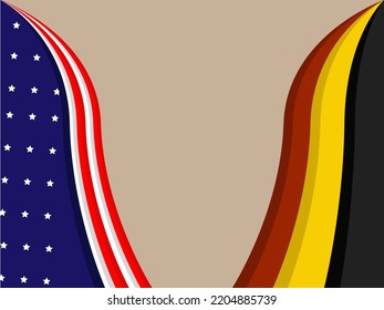 German American Day vector ilustration