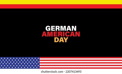 German American Flag background. Suitable to use on German American day event