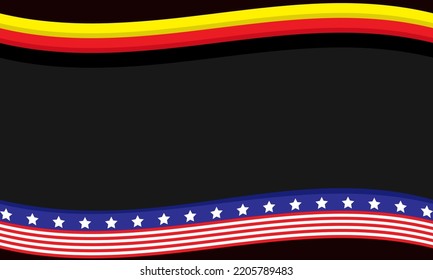German American flag wave background design with copy space area. can be used on German American day events.
