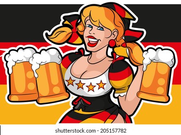 German Beer Girl