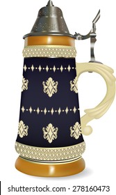 German beer stein