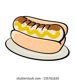 ilustración de german bratwurst