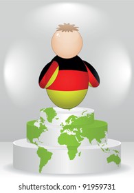german buddy on podium