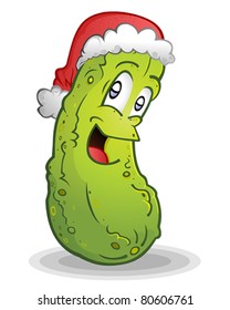 German Christmas Pickle Legend Cartoon Character