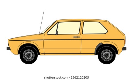 German Classic Compact Hatchback
Vector Speed Icon Vehicle Automobile Auto Car