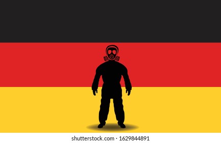 German corona virus protection And Corona AntiVirus 2019 Kit spread from Wuhan, China.