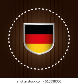 german country flag icon vector illustration graphic design