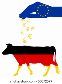 German cow and european subsidies