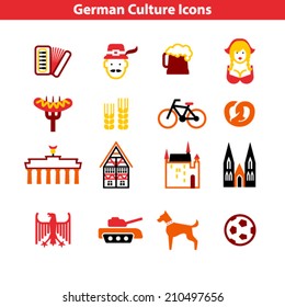 German Culture Icon Set