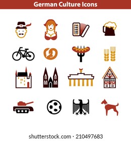 German Culture Icon Set