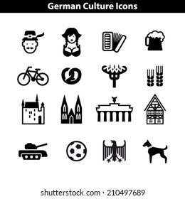 German Culture Icon Set
