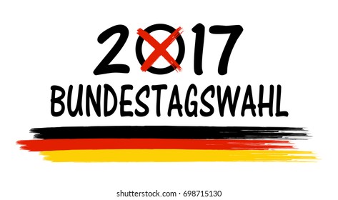 german election 2017 isolated symbol