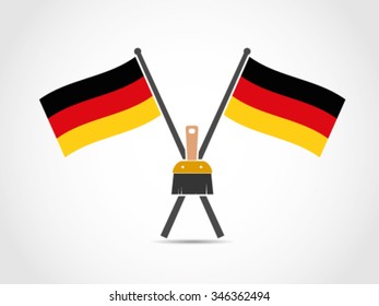German Emblem Flag Brush